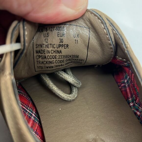 Bass Tan faux suede bucks size 12 NWT - Picture 10 of 10